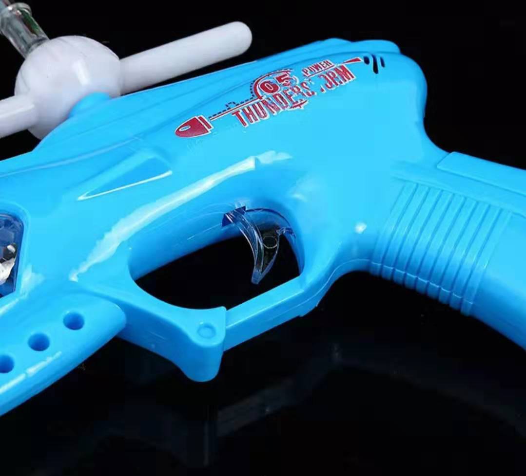 Colorful optical fiber music projection electric toy gun children's luminous toy square night market toy wholesale