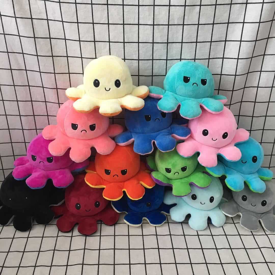 Multi-Color Flip Octopus Doll Double-Sided Flip Small Octopus Doll Octopus Plush Toy Currently Available Custom Wholesale Multi-Color Flip Octopus Doll Double-Sided Flip Small Octopus Doll Octopus Plush Toy Currently Available Custom Wholesale