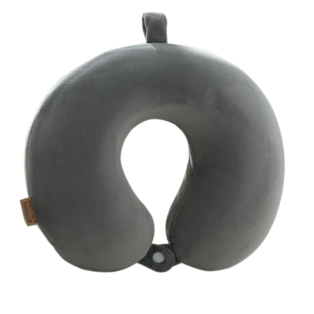 Memory Pillow U-Shaped Pillow Core Travel Neck Pillow U-Shaped Neck Pillow Logo Embroidery U-Shaped Pillow Solid Color Memory Foam U-Shaped Pillow