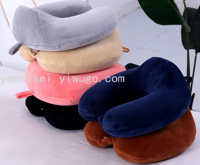 Supply Gift U-Shaped Pillow Memory Foam U Pillow Office Rest Neck Heightening Neck Pillow Slow Rebound U-Shaped Travel Pillow