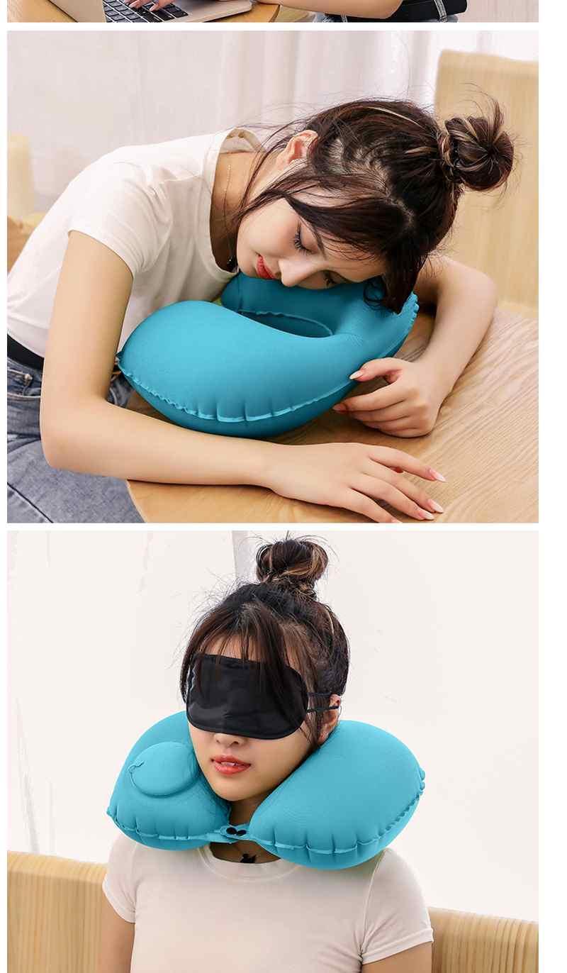 Inflatable U Pillow Travel Cervical Spine Neck Pillow Portable Nap Neck Travel Fantastic Cover Pillow Press U-Shaped Pillow Inflatable U Pillow Travel Cervical Spine Neck Pillow Portable Nap Neck Travel Fantastic Cover Pillow Press U-Shaped Pillow