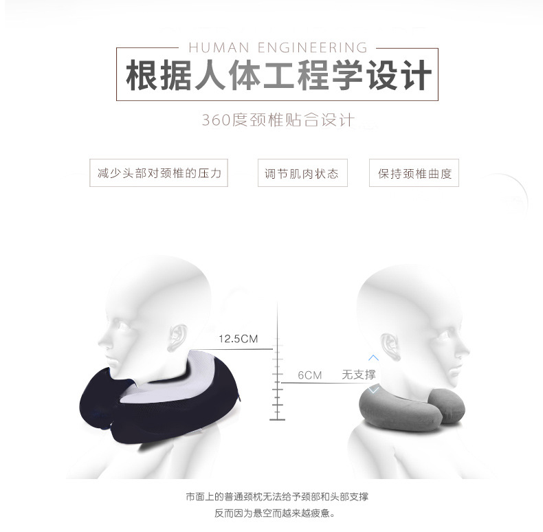 Ennais receive U to protect neck pillow spine pillow travel U custom memory cotton head pillow Ennais receive U to protect neck pillow spine pillow travel U custom memory cotton head pillow