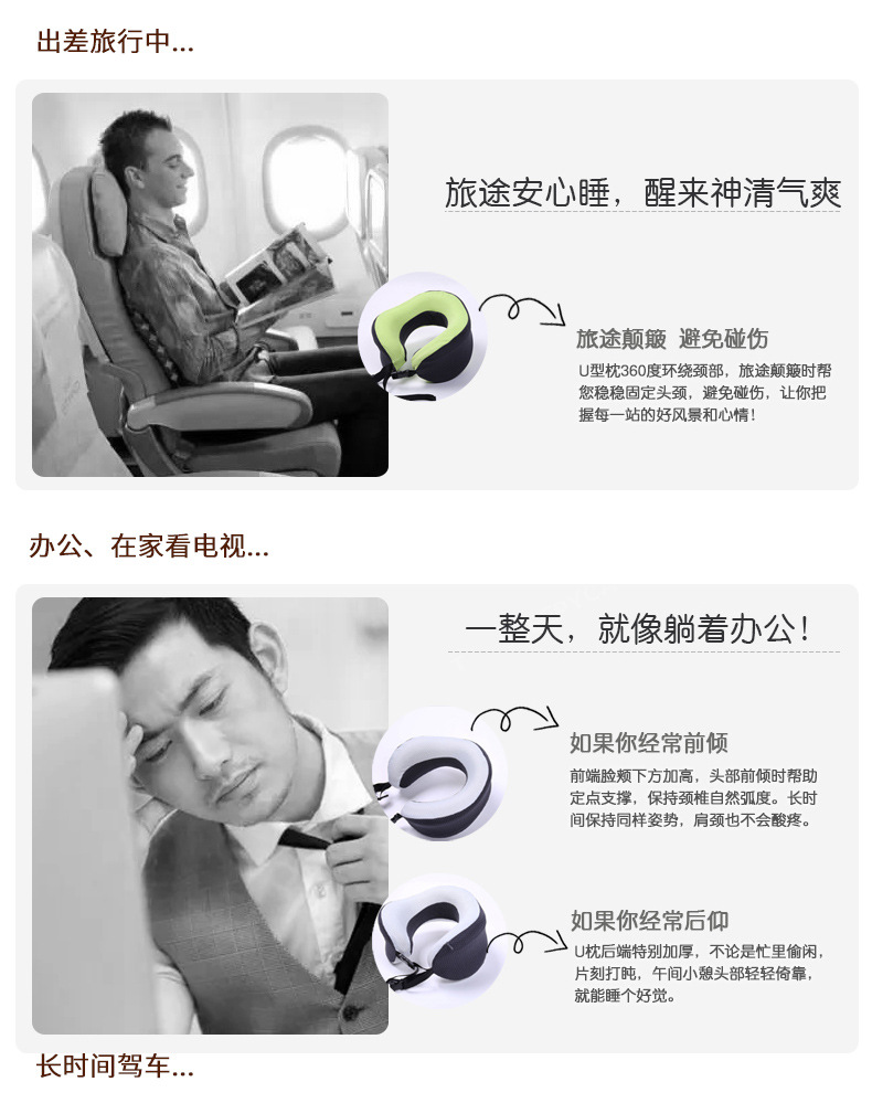 Ennais receive U to protect neck pillow spine pillow travel U custom memory cotton head pillow Ennais receive U to protect neck pillow spine pillow travel U custom memory cotton head pillow