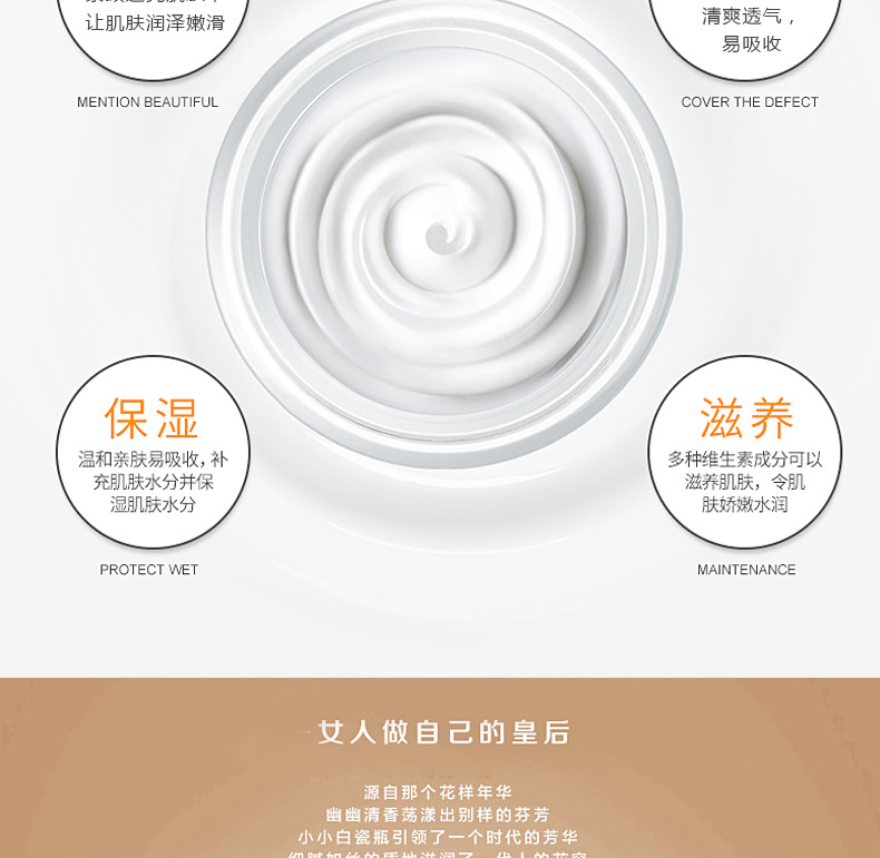 [Combination Set] Pearl White Combination Skin Care Set Moisturizing Hydrating Foam Facial Cleanser Lotion & Facial Cream Eye Cream
