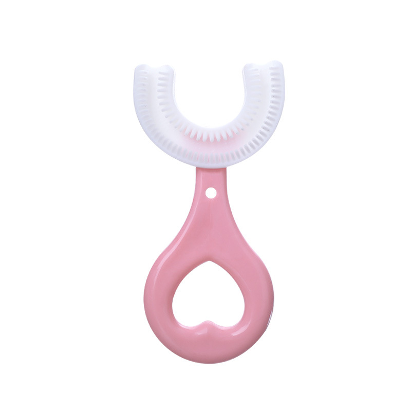 Children&#039;s U-Shaped Silicone Baby Toothbrush Lazy in the Mouth Brushing Device Oral Cleaning Children&#039;s Toothbrush