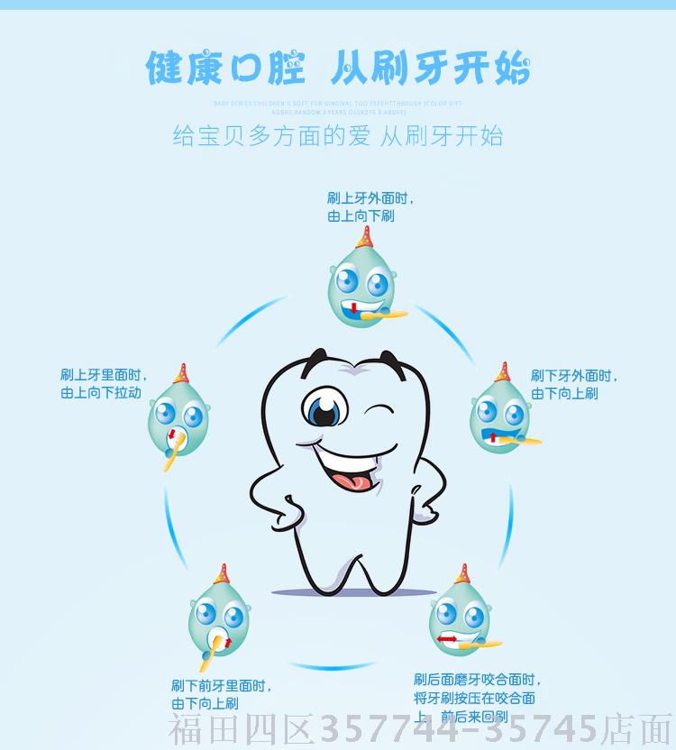 San-A E328 cartoon children's toothbrush 576pcs/carton