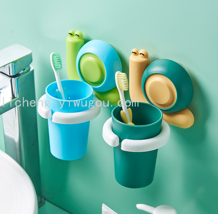Baby Cup Toothbrush Set Wall Hanging Washing Cup Wall Hanging Cup Rack Toothbrush Cup for Children Cup Cartoon Cute Toothbrush Holder