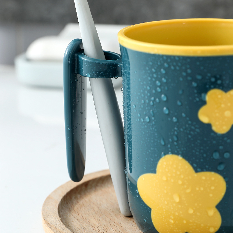 Plastic Cup Tooth Cup Gargle Cup Cartoon Two-Color Cups Wholesale Cup Children&#039;s Toothbrush Storage Washing Cup Drinking Cup