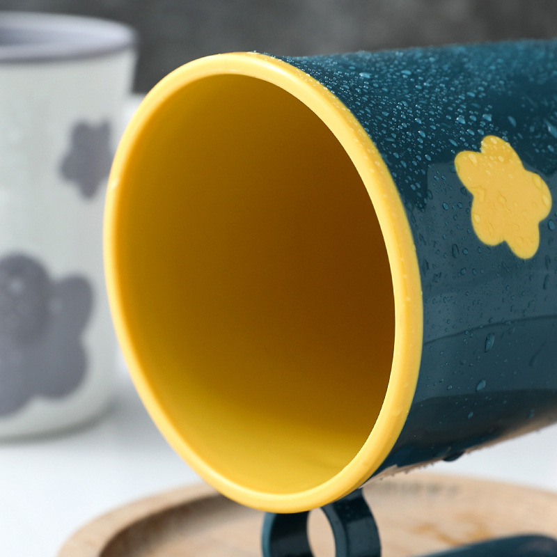 Plastic Cup Tooth Cup Gargle Cup Cartoon Two-Color Cups Wholesale Cup Children&#039;s Toothbrush Storage Washing Cup Drinking Cup