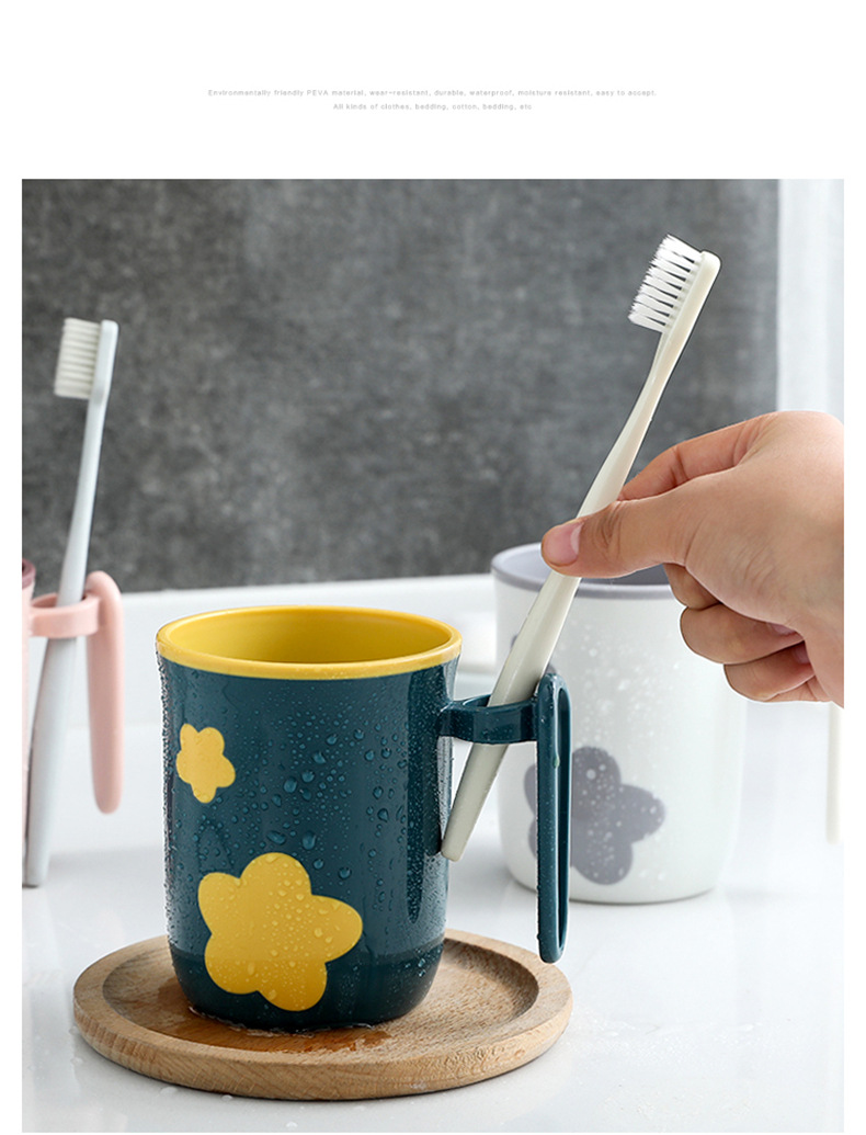 Plastic Cup Tooth Cup Gargle Cup Cartoon Two-Color Cups Wholesale Cup Children's Toothbrush Storage Washing Cup Drinking Cup