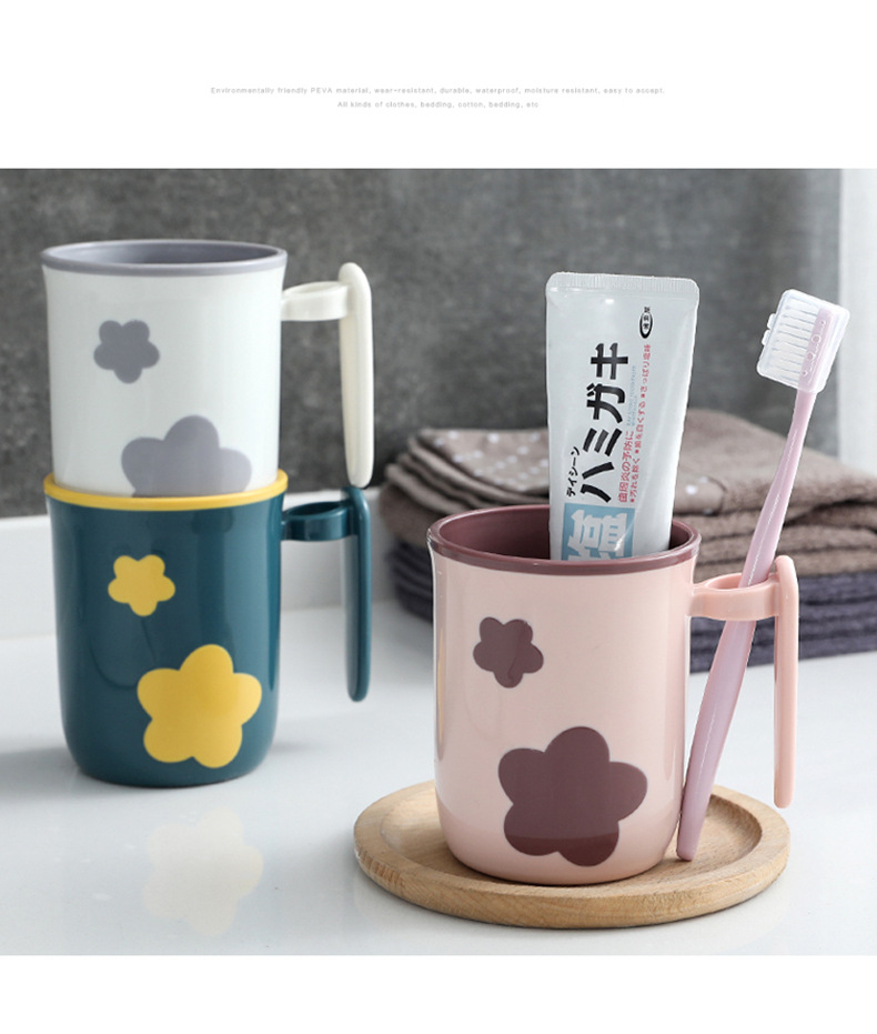 Plastic Cup Tooth Cup Gargle Cup Cartoon Two-Color Cups Wholesale Cup Children's Toothbrush Storage Washing Cup Drinking Cup