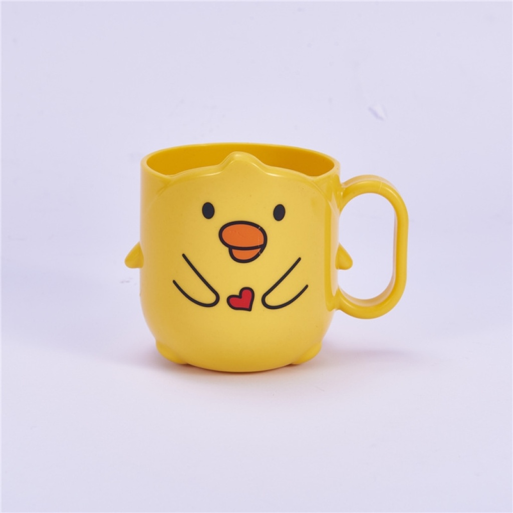 J6266 Small Yellow Duck Cup Children's Mouthwash Cup Cup Cute Tooth Cup Household Mouthwash Cup Cup Cartoon Toothbrush Cup