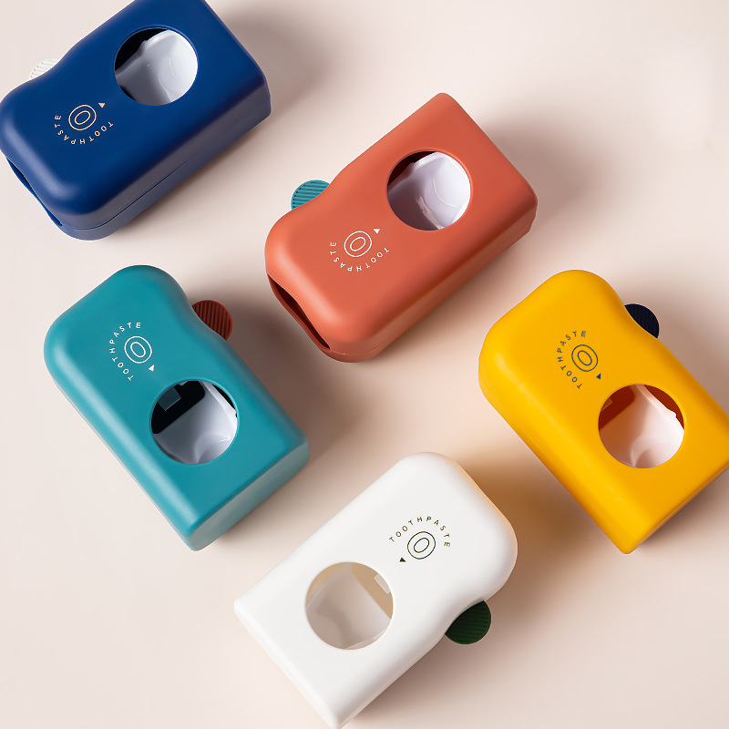 Creative Automatic Children&#039;s Toothpaste Gadget Home Wall-Mounted Toothbrush Toothpaste Rack Put Toothpaste Squeezer