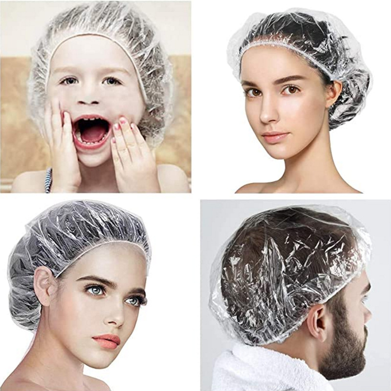 Plastic waterproof disposable shower cap, oil treatment cap, hair dye cap, shampoo shower cap bar
