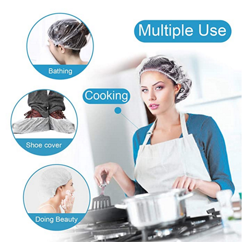 Plastic waterproof disposable shower cap, oil treatment cap, hair dye cap, shampoo shower cap bar