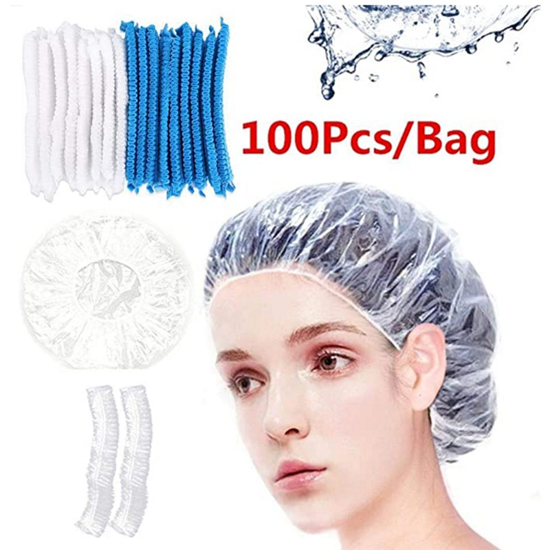 Plastic waterproof disposable shower cap, oil treatment cap, hair dye cap, shampoo shower cap bar