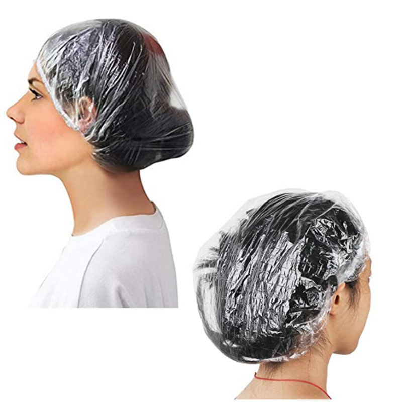 Plastic waterproof disposable shower cap, oil treatment cap, hair dye cap, shampoo shower cap bar