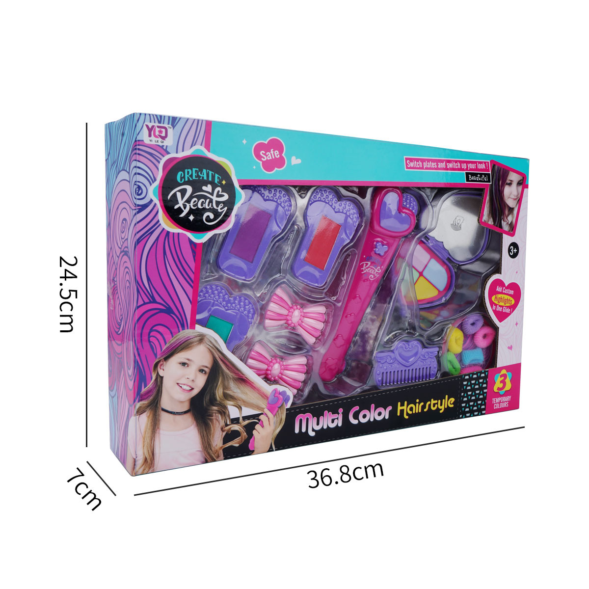 Cross-Border New Children's Hair Dyeing Stick Non-Toxic Harmless Children's Holiday Masquerade Hair Dye Cosplay Dye