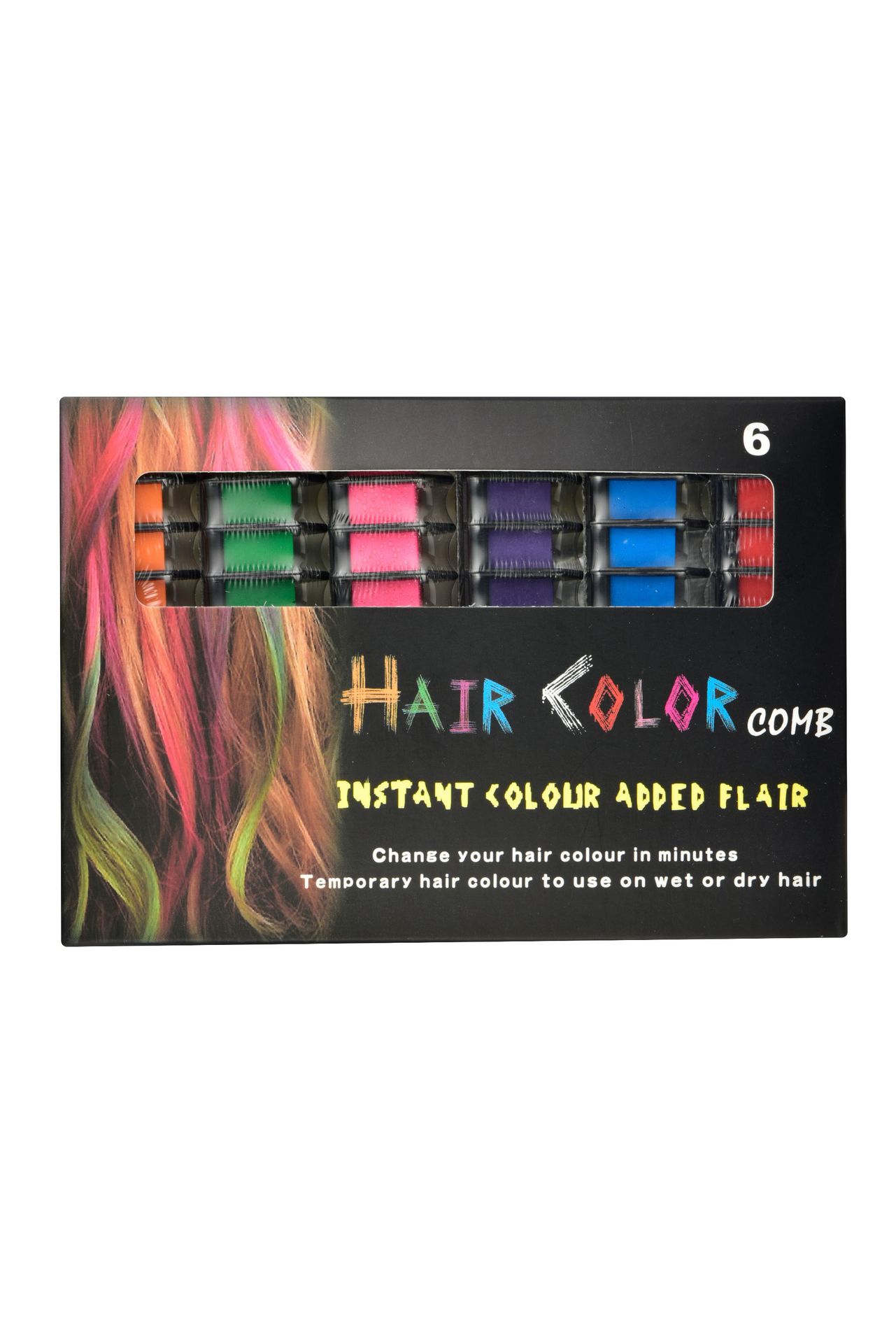Disposable Hair Dye Mini Hair Dye Comb Hair Dyeing Stick 6 PCs Set Hair Dye Comb