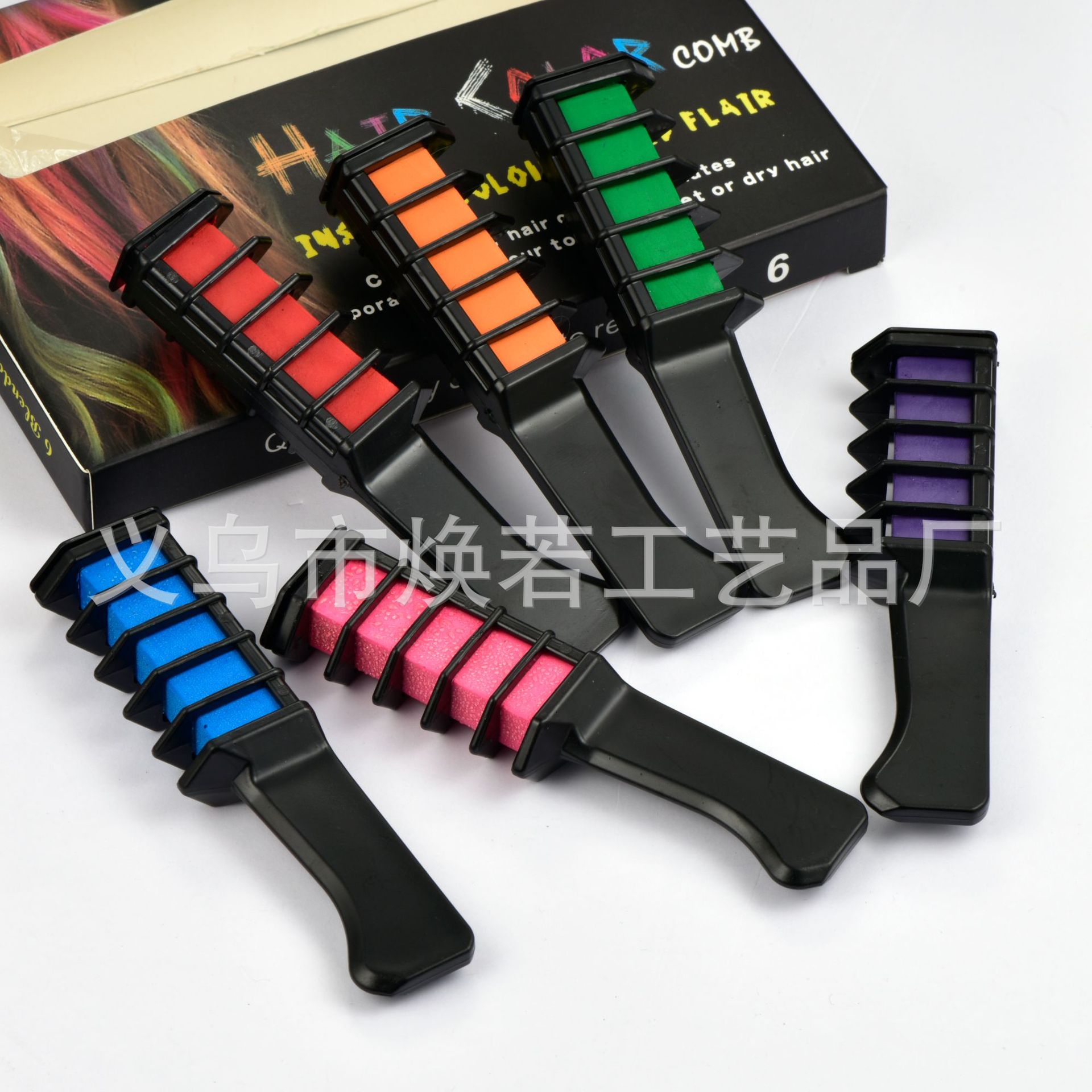 Disposable Hair Dye Mini Hair Dye Comb Hair Dyeing Stick 6 PCs Set Hair Dye Comb