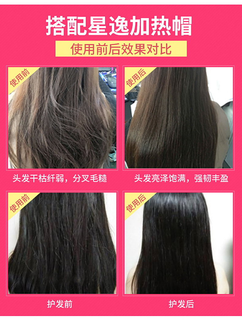 Cap Adjustable Temperature Control Heating Cap Hair Mask Hair Care Heating Cap Hair Dye Perm Cap Currently Available