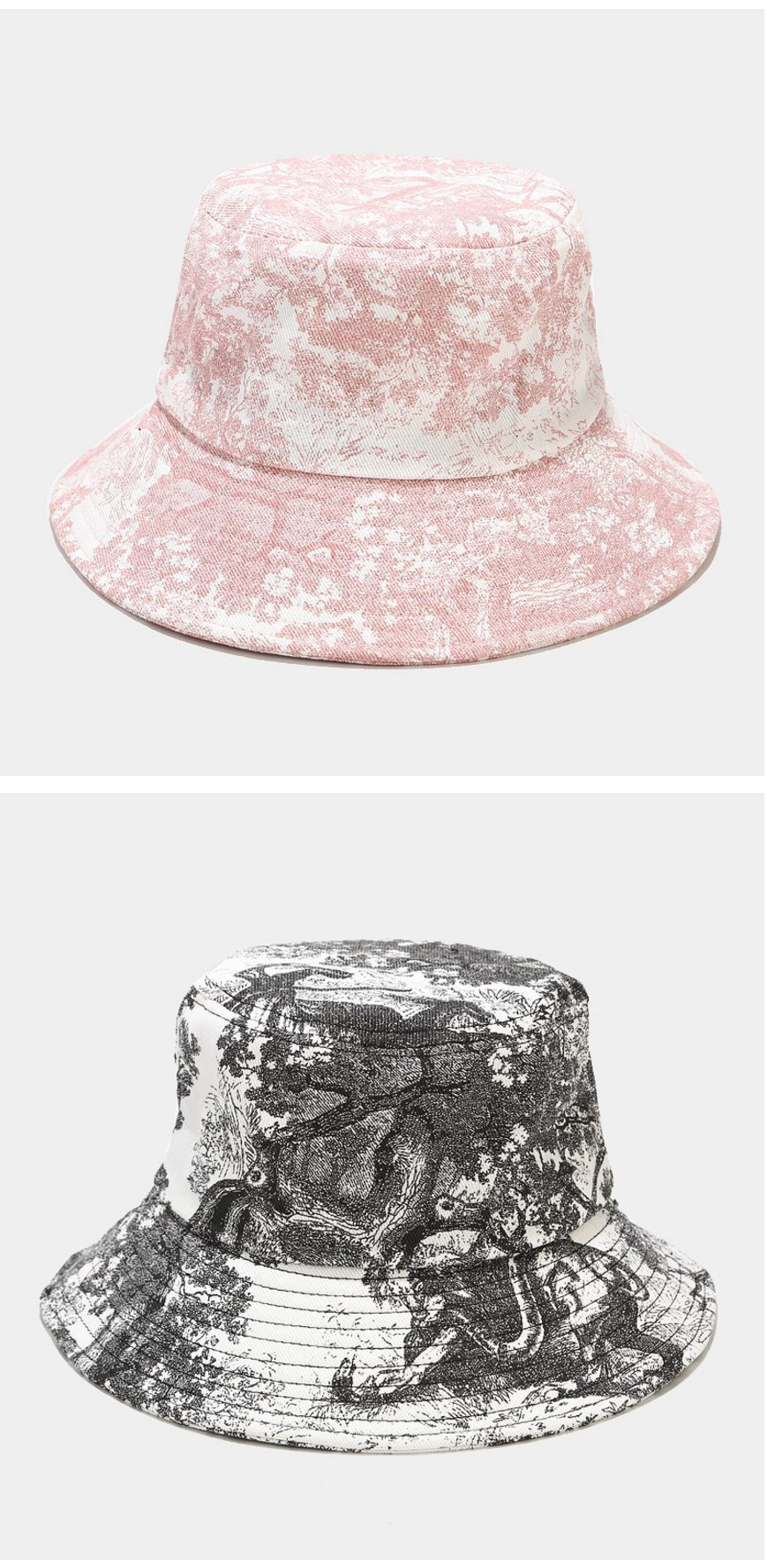 Tie-dye Abstract Ink Painting Printing Bucket Hat Wholesale 
