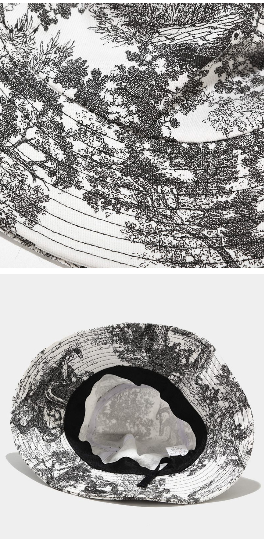 Tie-dye Abstract Ink Painting Printing Bucket Hat Wholesale 
