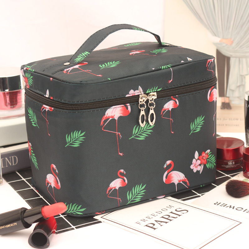 INS Internet Celebrity Small-Size Cosmetic Bag Portable Korean Simple Large Capacity Cosmetic Bag Girl Heart Toiletries Storage Bag
