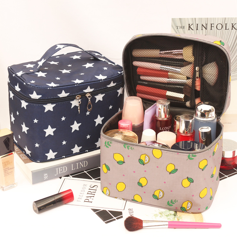 INS Internet Celebrity Small-Size Cosmetic Bag Portable Korean Simple Large Capacity Cosmetic Bag Girl Heart Toiletries Storage Bag
