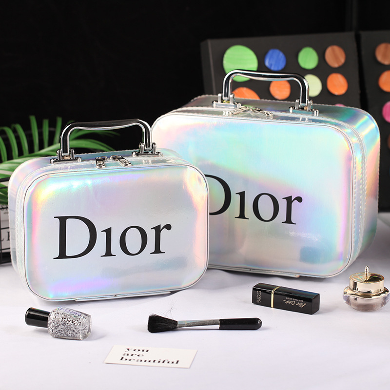 Small-Size Cosmetic Bag Portable Korean Simple Mini Girl Heart Cute Storage Box Large Capacity Portable Cosmetic Case