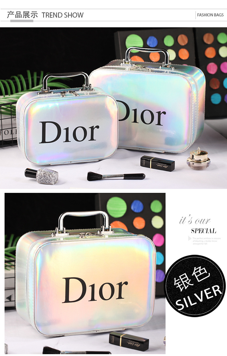Small-Size Cosmetic Bag Portable Korean Simple Mini Girl Heart Cute Storage Box Large Capacity Portable Cosmetic Case