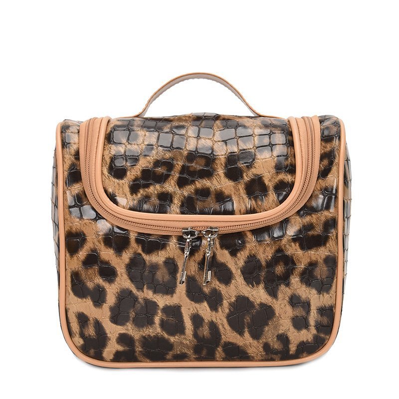 Cross-Border Fashion Leopard Print Small Bag Women&#039;s Bag 2021 Trendy New Korean Style Ins Internet Celebrity Versatile Handheld Cosmetic Bag Pu