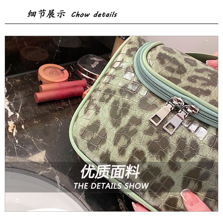 Cross-Border Fashion Leopard Print Small Bag Women's Bag 2021 Trendy New Korean Style Ins Internet Celebrity Versatile Handheld Cosmetic Bag Pu