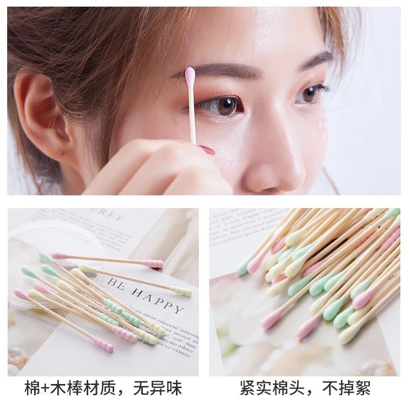 Colorful double-headed multi-style cotton swabs canned tampons cosmetic cotton swabs ear pick cotton swabs Colorful double-headed multi-style cotton swabs canned tampons cosmetic cotton swabs ear pick cotton swabs