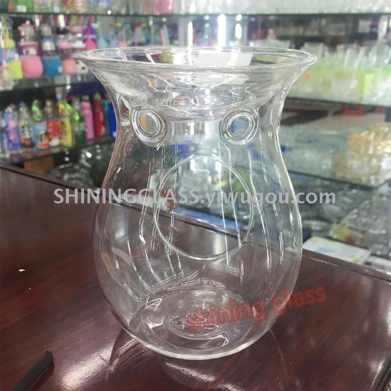 Heat - resistant glass Fragrance burner with hole high - borosilica candle holder artificial blown Heat - resistant glass Fragrance burner with hole high - borosilica candle holder artificial blown