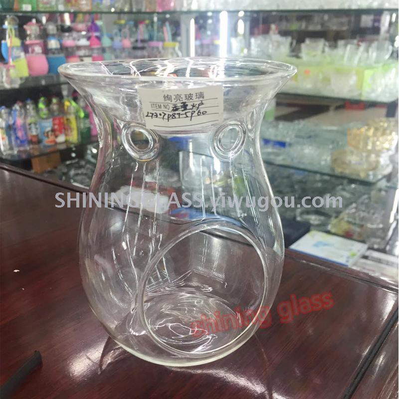 Heat - resistant glass Fragrance burner with hole high - borosilica candle holder artificial blown Heat - resistant glass Fragrance burner with hole high - borosilica candle holder artificial blown