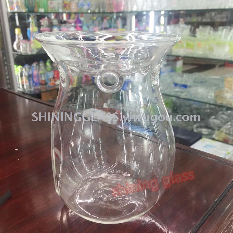 Heat - resistant glass Fragrance burner with hole high - borosilica candle holder artificial blown Heat - resistant glass Fragrance burner with hole high - borosilica candle holder artificial blown