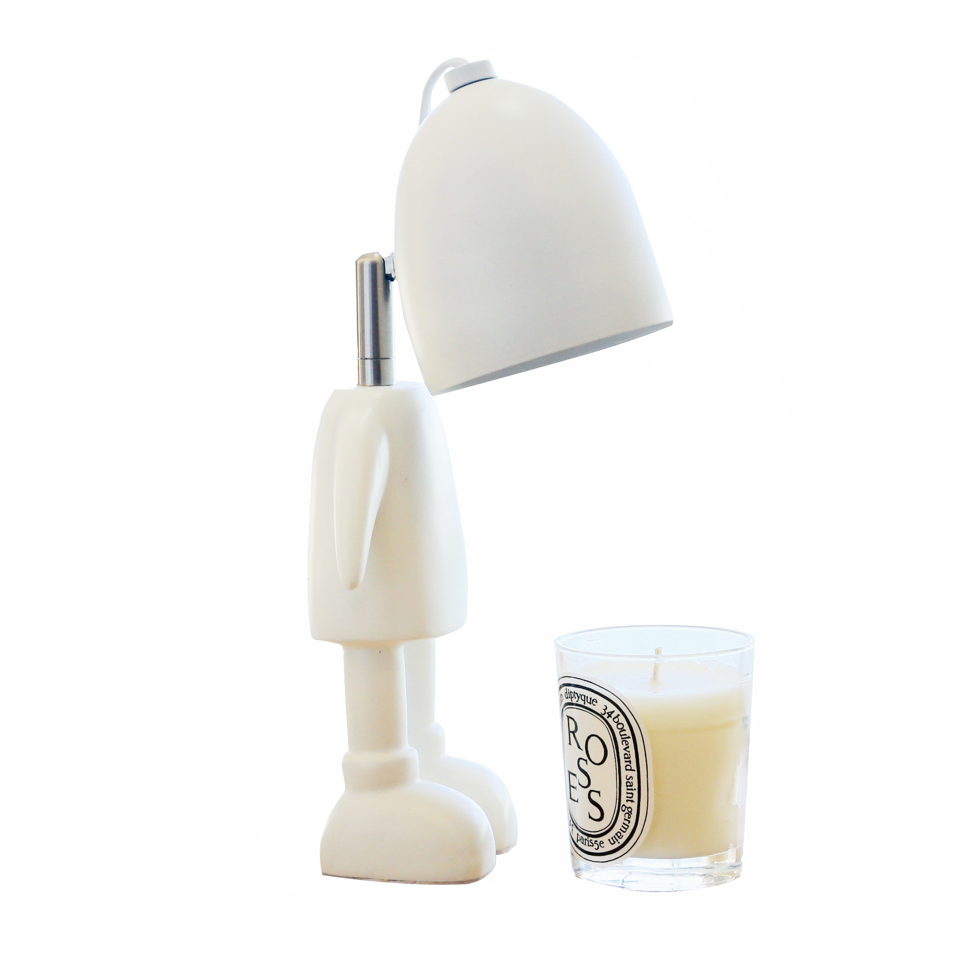 Aromatherapy Candle Robot Wax Melting Lamp Ins Simple Girly Bedroom Bedside Decorations Wax Melting Candle Fragrance Lamp