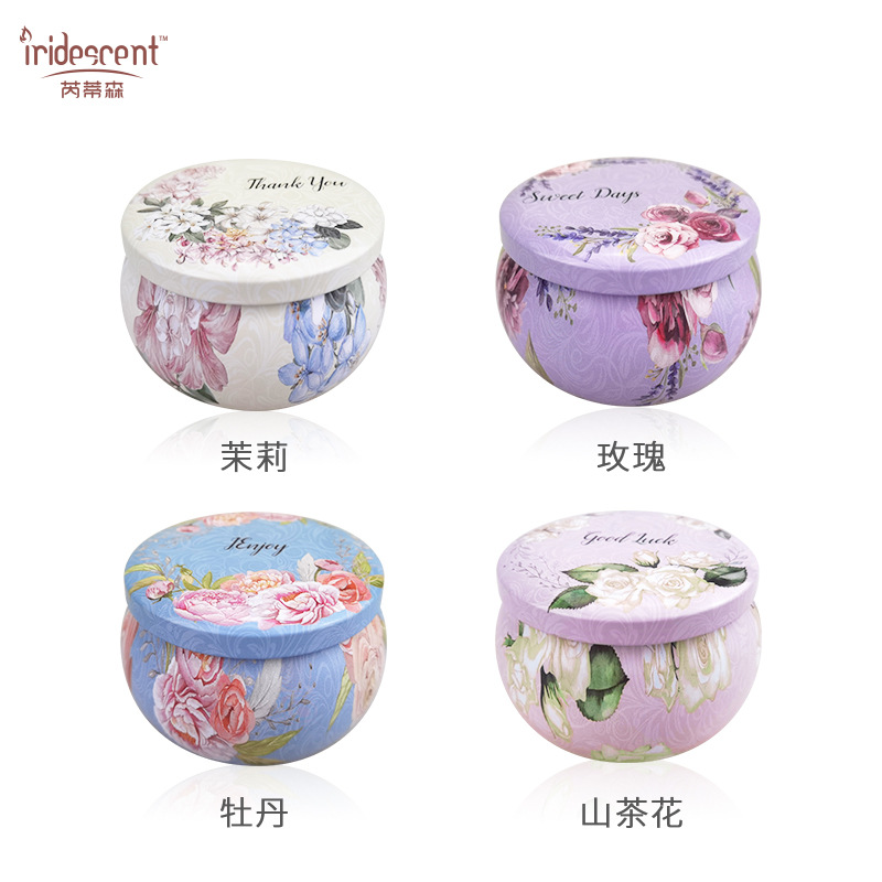 Dried Soy Wax Flower Fragrance Candle Wedding Gift Preserved Fresh Flower Fragrance Long Organic Essence Oil Incense Candle