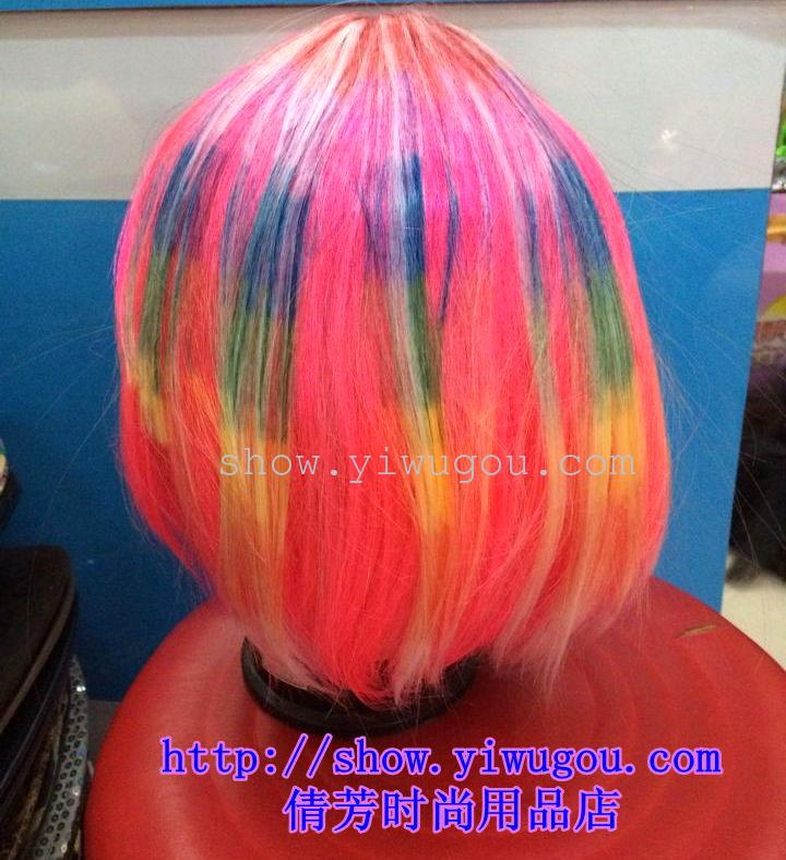 Dyed students hair,Color by BOB,short hair,Hot new style wig