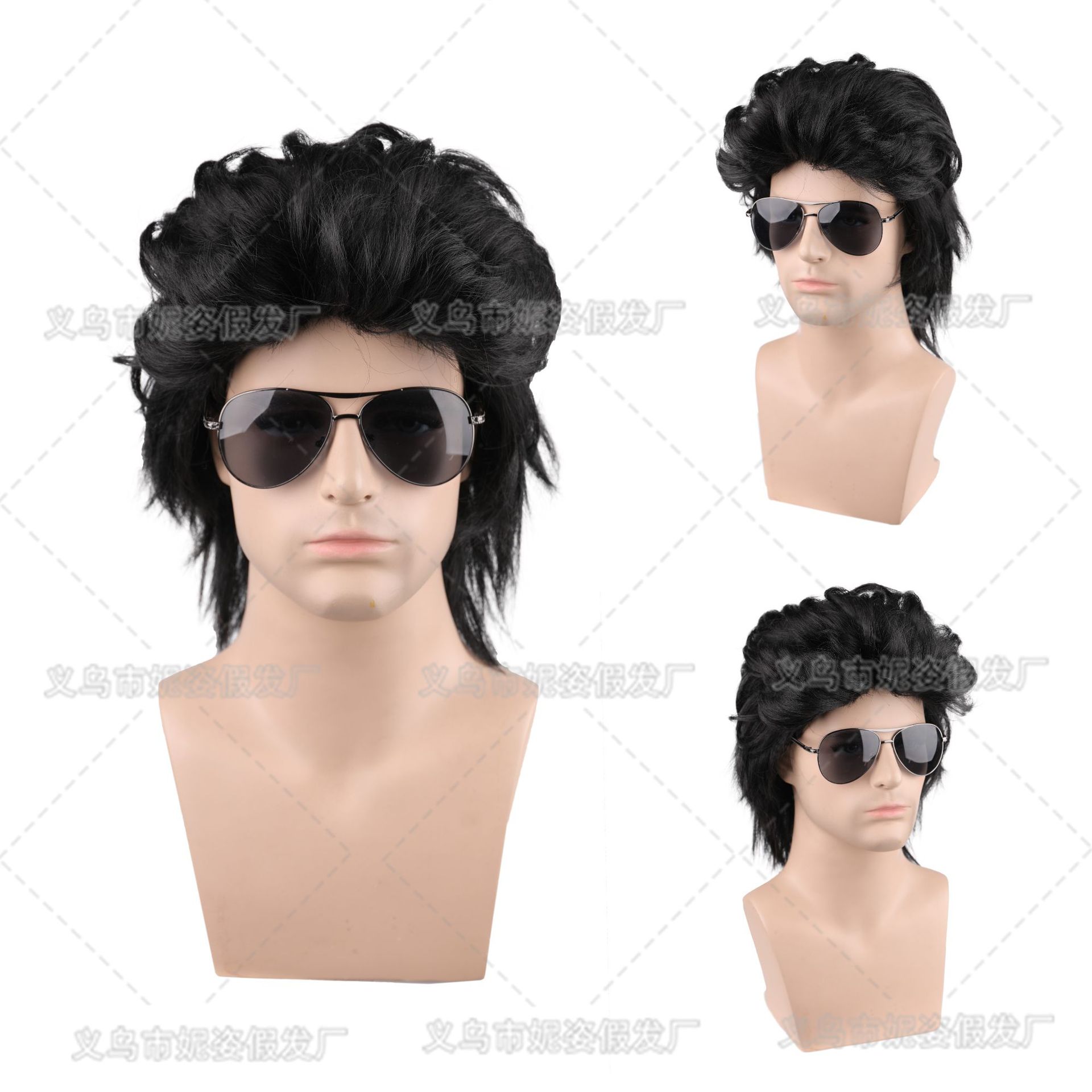 New Product BestSelling Wig Men's Short Curly Hair Dyed Rose Net Wig Sheath Currently Available Whole New Product BestSelling Wig Men's Short Curly Hair Dyed Rose Net Wig Sheath Currently Available Whole