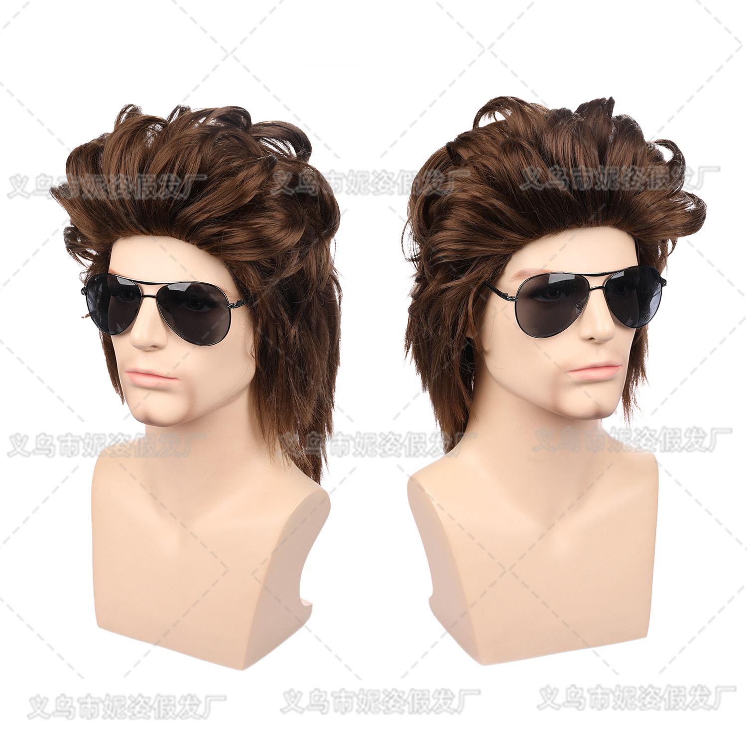 New Product BestSelling Wig Men's Short Curly Hair Dyed Rose Net Wig Sheath Currently Available Whole New Product BestSelling Wig Men's Short Curly Hair Dyed Rose Net Wig Sheath Currently Available Whole