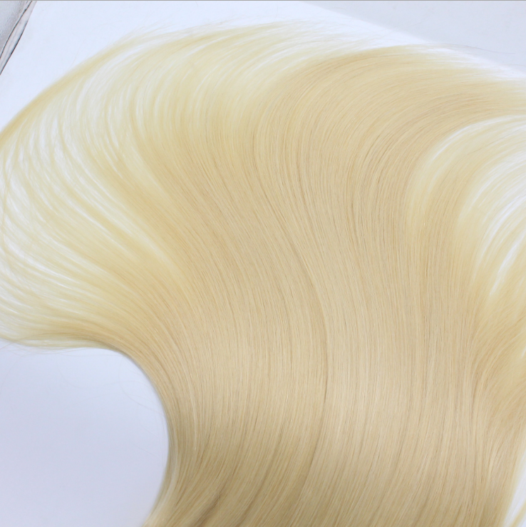 12A Clockwork Hair Weft 613 Gold Hair Weft Blonde Hair Straight Stock Spot Gold Wig Connection Method 12A Clockwork Hair Weft 613 Gold Hair Weft Blonde Hair Straight Stock Spot Gold Wig Connection Method