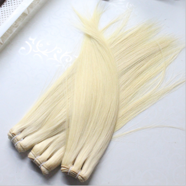 12A Clockwork Hair Weft 613 Gold Hair Weft Blonde Hair Straight Stock Spot Gold Wig Connection Method 12A Clockwork Hair Weft 613 Gold Hair Weft Blonde Hair Straight Stock Spot Gold Wig Connection Method
