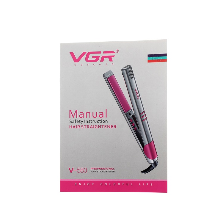 VGR580 constant temperature curling hair straightener cross-border foreign trade wholesale