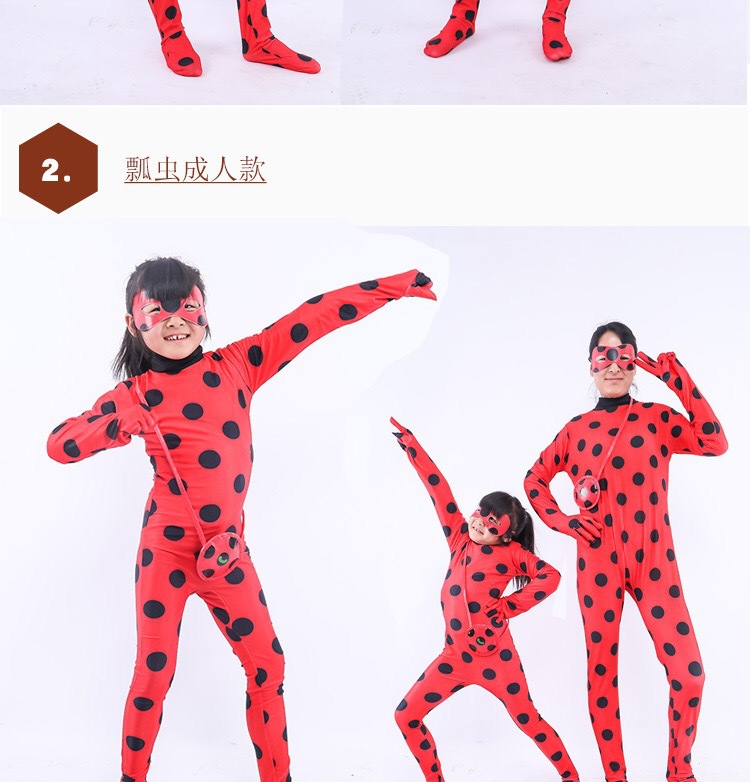 Halloween costume ladybug girl mask costume reddy anime costume cos tights wig Halloween costume ladybug girl mask costume reddy anime costume cos tights wig