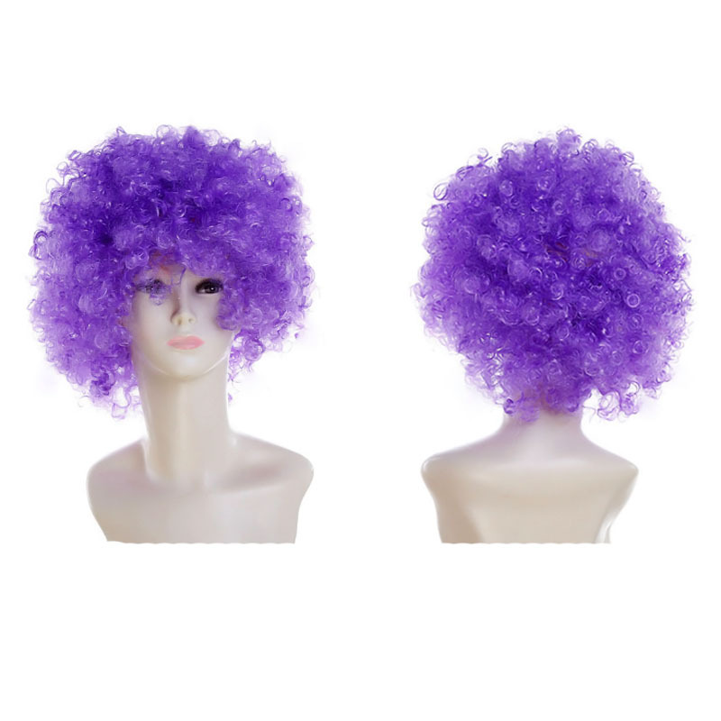 Halloween European and American Afro Wig Cosplay Fan Wig Clown Head Cover Children's Rainbow Party Wig Halloween European and American Afro Wig Cosplay Fan Wig Clown Head Cover Children's Rainbow Party Wig