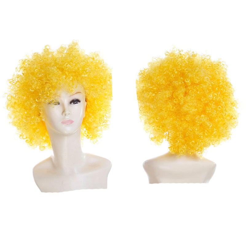 Halloween European and American Afro Wig Cosplay Fan Wig Clown Head Cover Children's Rainbow Party Wig Halloween European and American Afro Wig Cosplay Fan Wig Clown Head Cover Children's Rainbow Party Wig