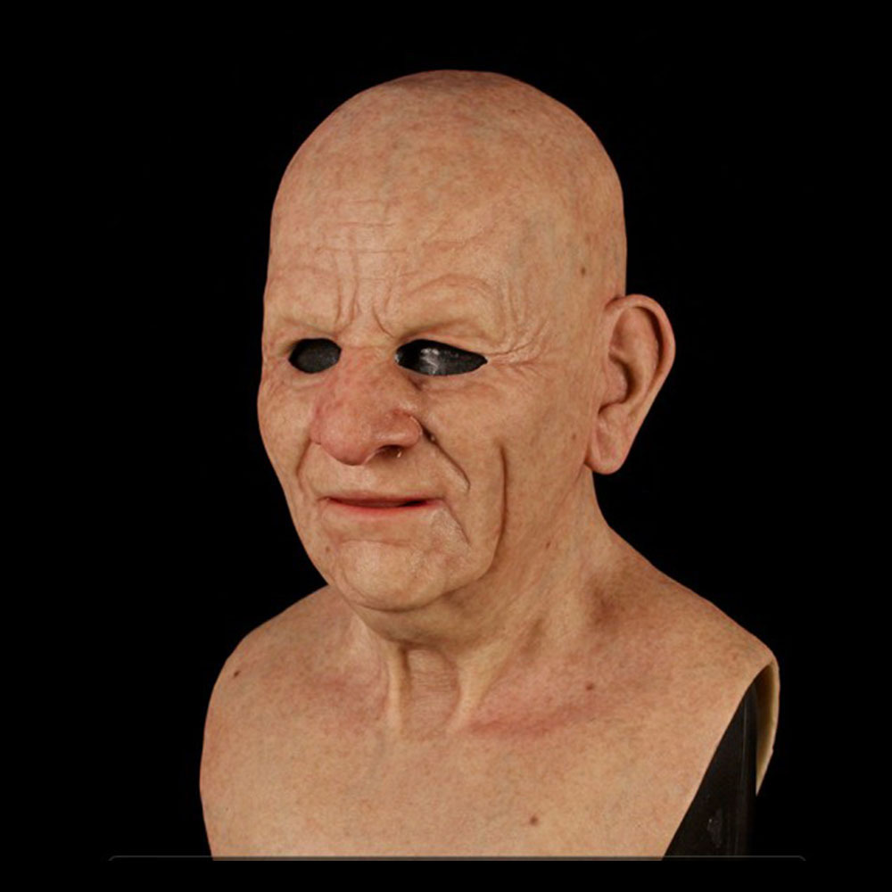 Independent Station Popular Old Man and Grandpa Face Wig Old Man Mask Horror Head Cover ICOs Halloween Peripheral Independent Station Popular Old Man and Grandpa Face Wig Old Man Mask Horror Head Cover ICOs Halloween Peripheral
