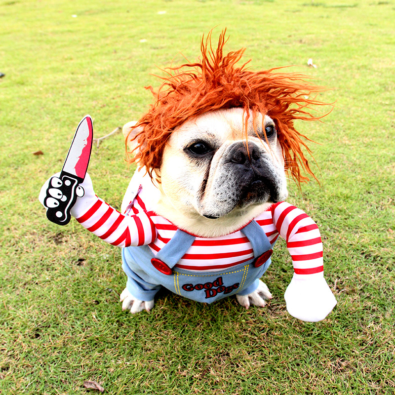 Deadly Doll Dog Pet Costume Halloween Pet Costume Wig Medium Large Dog Amazon Hot